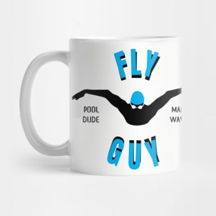 Mens Butterfly Fly Guy Swimmer Swimming Fan Gift Mug